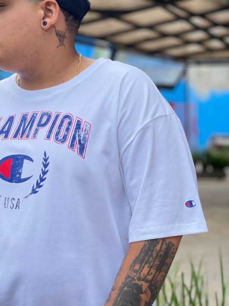 Camiseta Champion Mc With Laurel Off White
