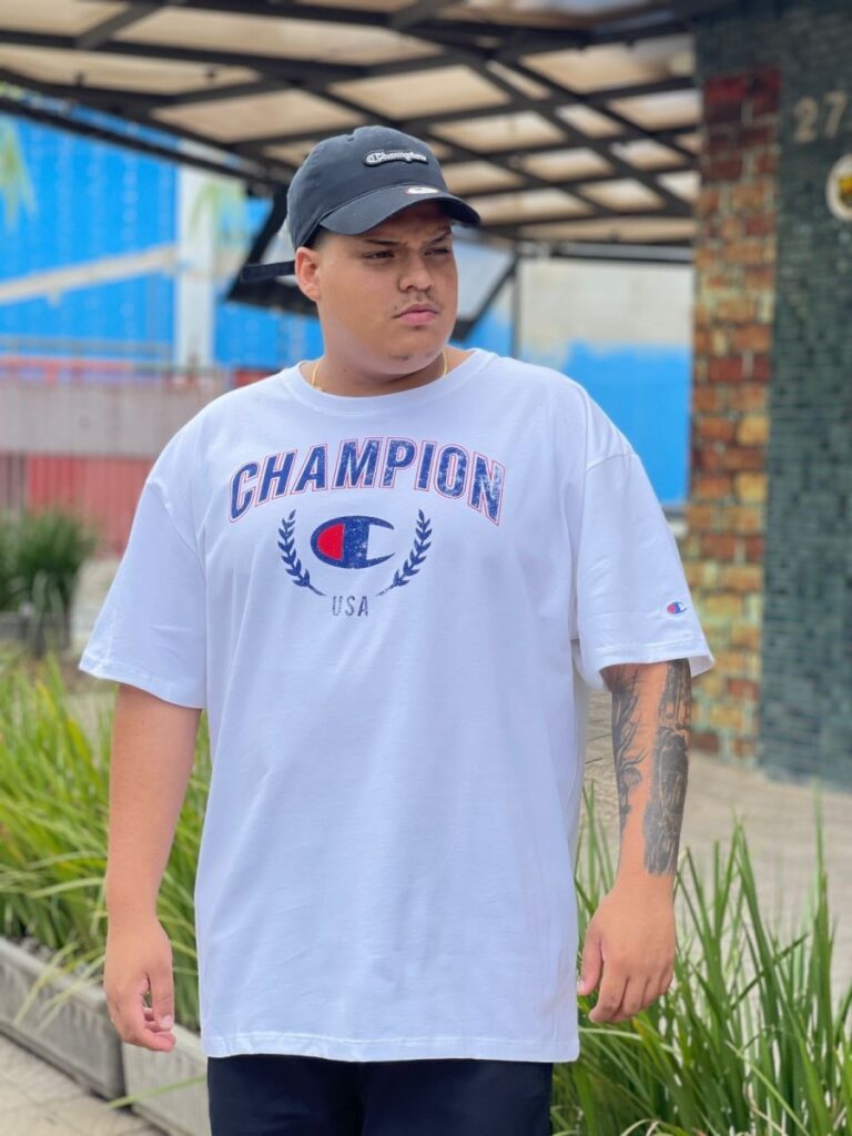 Camiseta Champion Mc With Laurel Off White