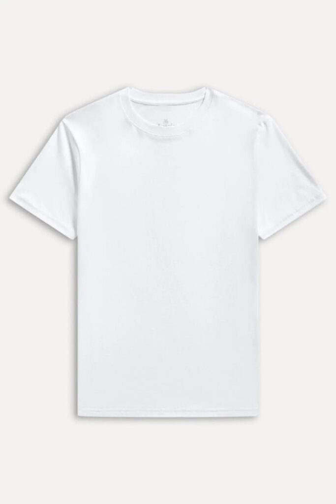 Camiseta Simples Mc Algodao Peruano Masculina Branco