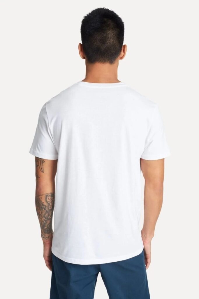 Camiseta Simples Mc Algodao Peruano Masculina Branco
