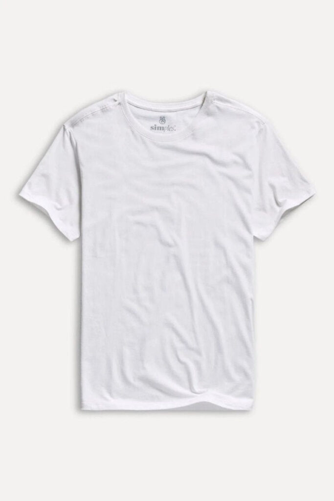 Camiseta Simples Mc Gola Careca Simples Off White