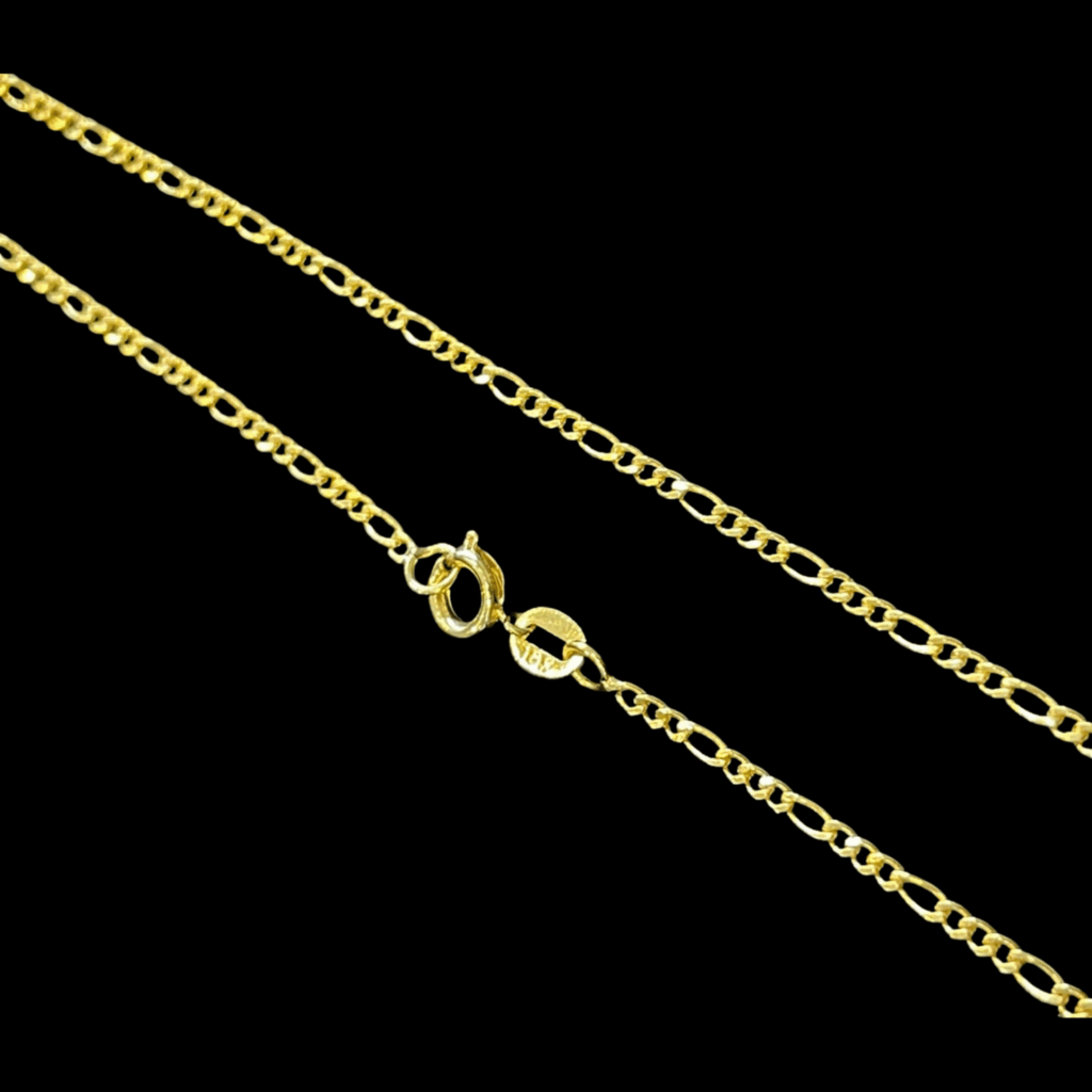 CORRENTE 3 POR 1 FECHO BOIA (2MM) — BANHADA A OURO 18K