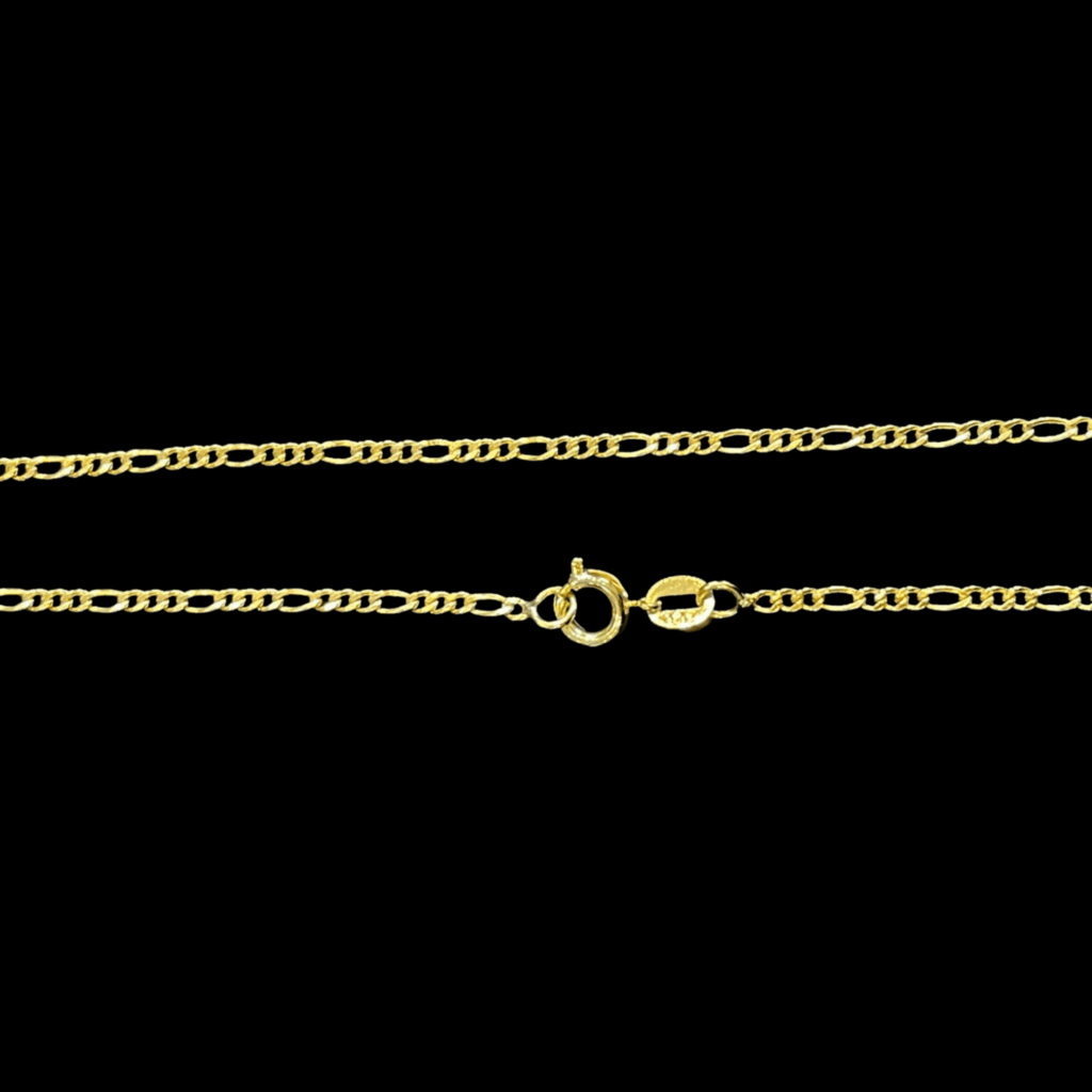CORRENTE 3 POR 1 FECHO BOIA (2MM) — BANHADA A OURO 18K