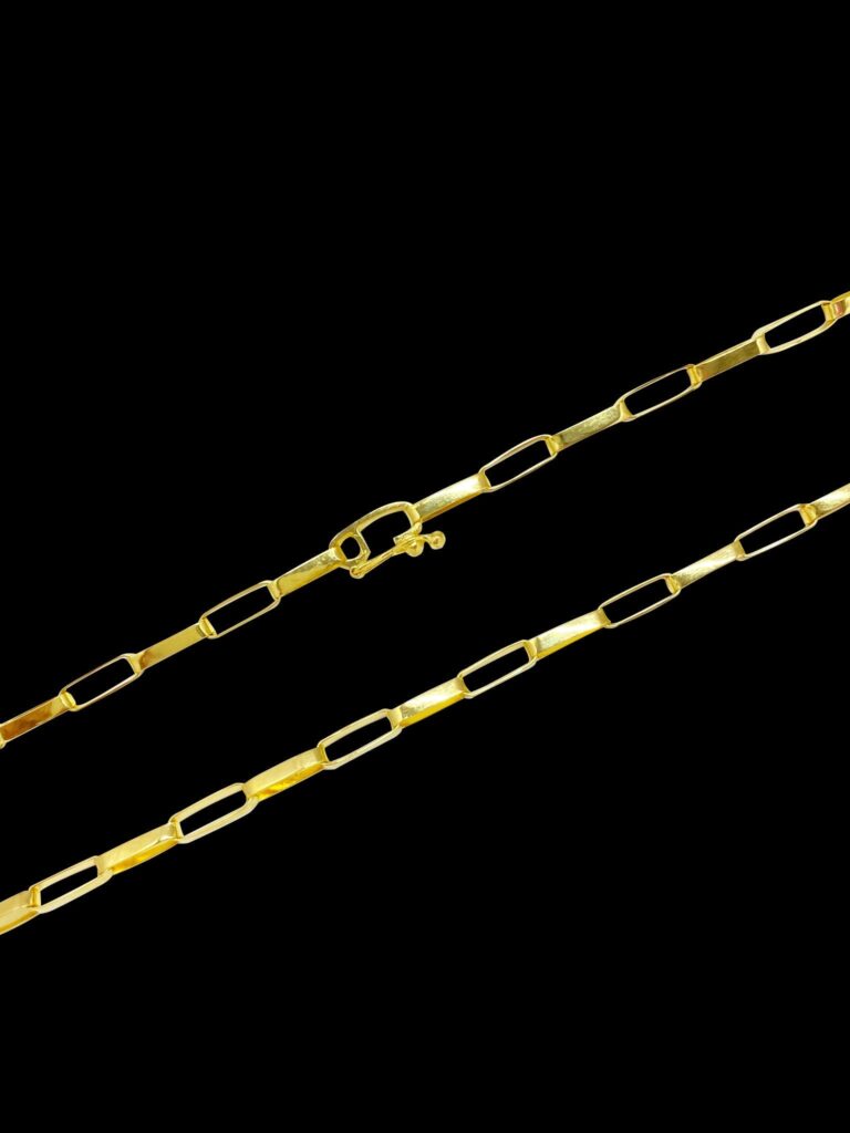 CORRENTE ELO REDONDINHO (3MM) - BANHADA A OURO 18K
