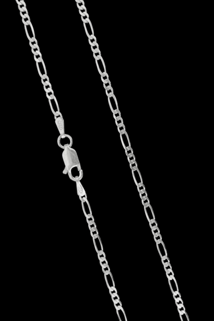 CORRENTE PRATA ITALIANA MACIÇA 925 3 POR 1 2MM/5G/70CM