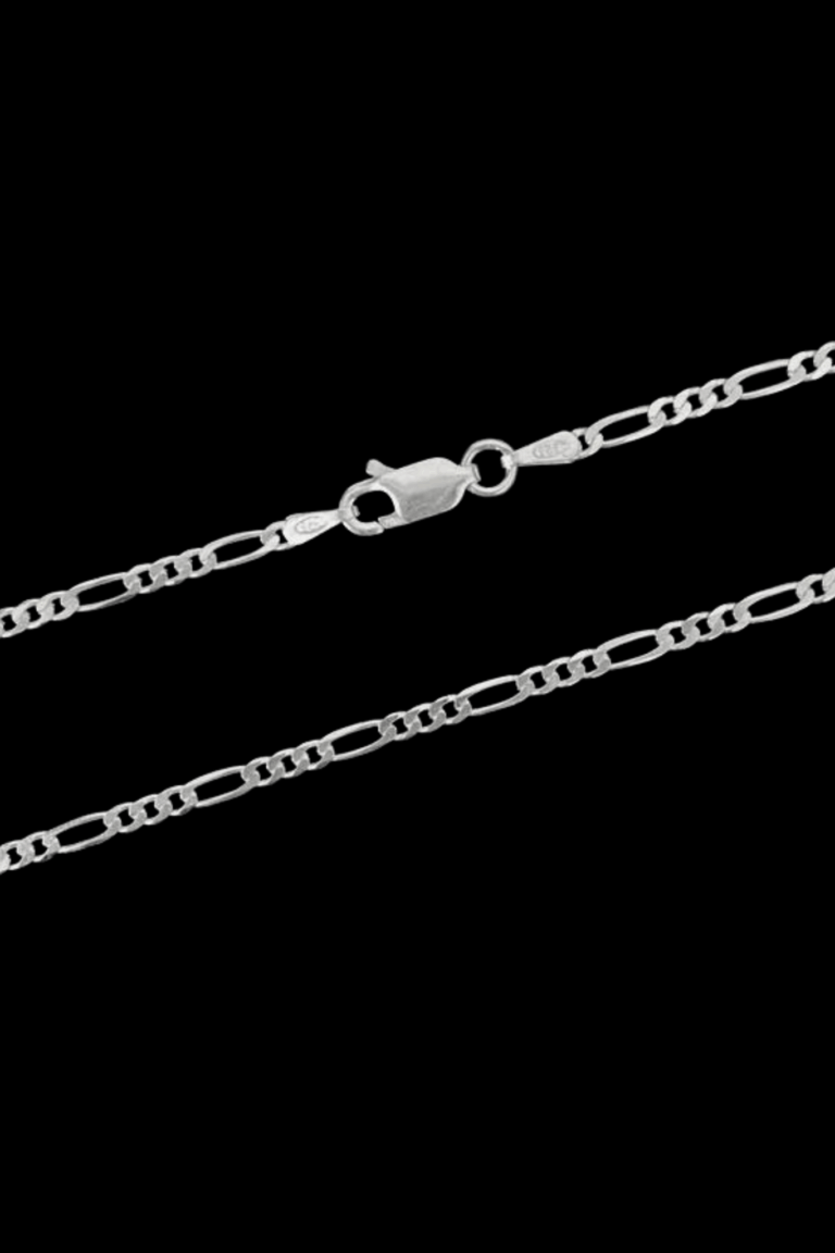 CORRENTE PRATA ITALIANA MACIÇA 925 3 POR 1 2MM/5G/70CM
