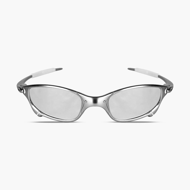 Óculos Juliet Plasma Lente Liquid Metal Borracha Branca - vista frontal